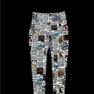 Ladies Vintage comic strip legging Size 1X